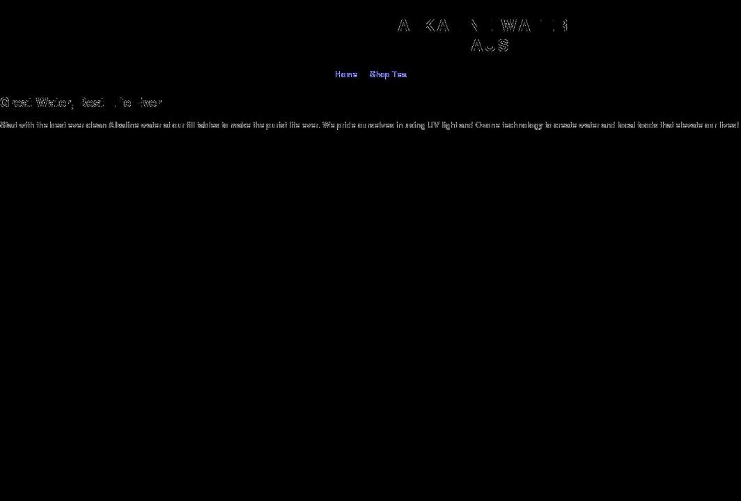 alkalinewaterhaus.com shopify website screenshot