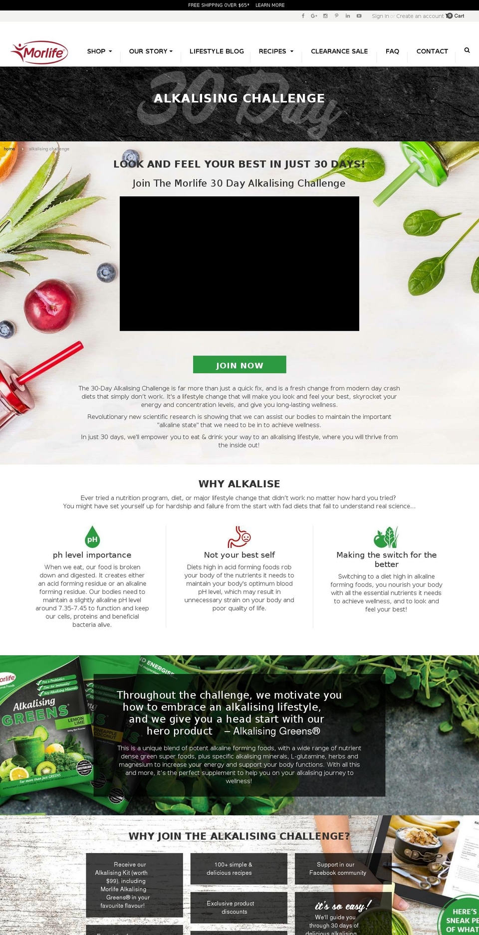 Production SL Jan '18 - Featured Product Shopify theme site example alkalising.com.au