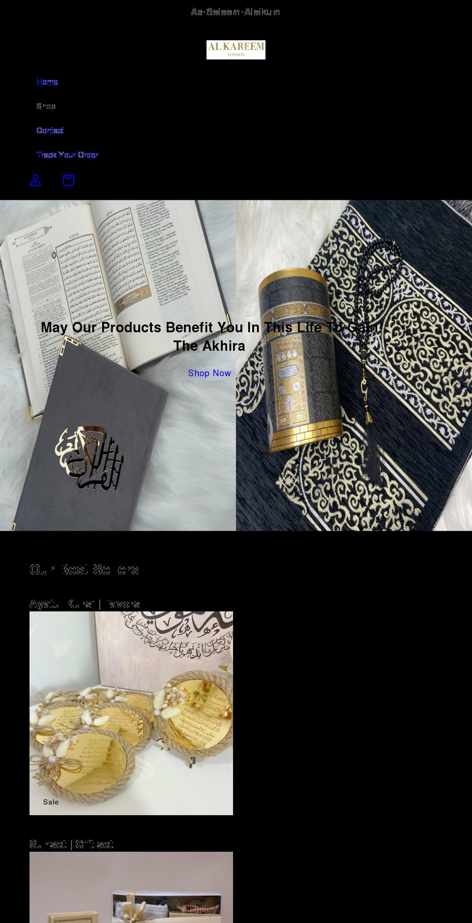 alkareemlondon.com shopify website screenshot