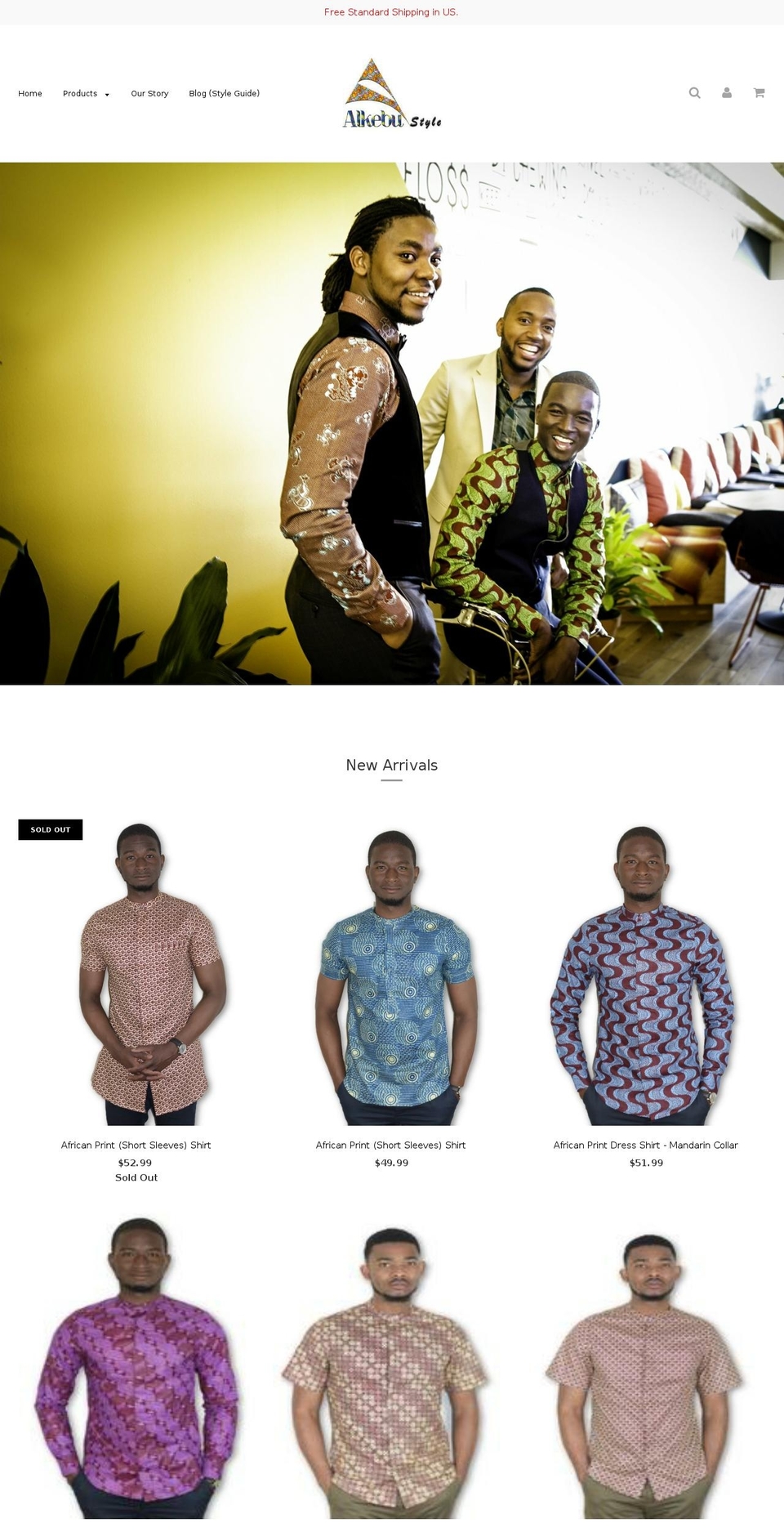 alkebustyle.com — Shopify storefront screenshot