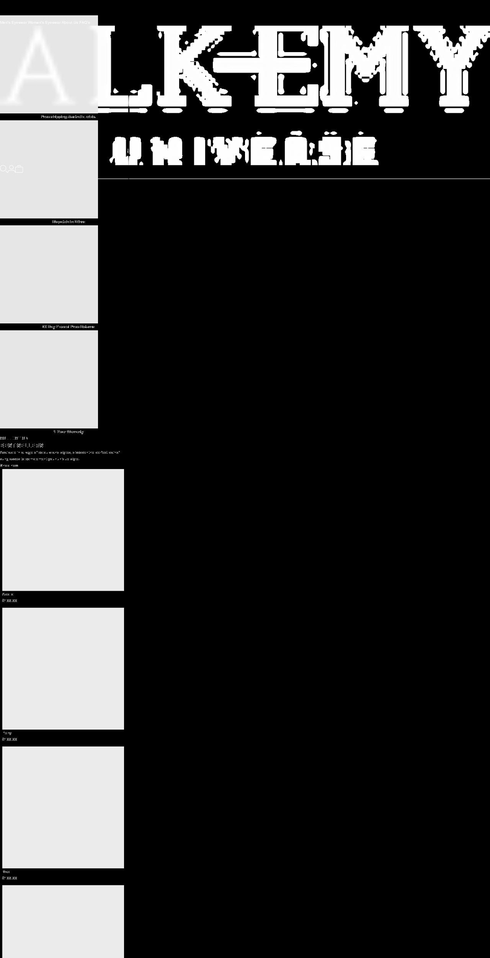 alkemyuniverse.com shopify website screenshot
