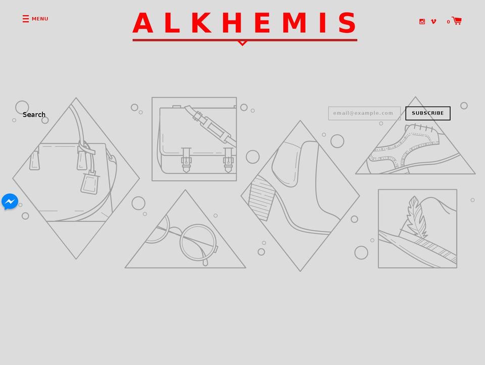 alkhemis.com — Shopify storefront screenshot