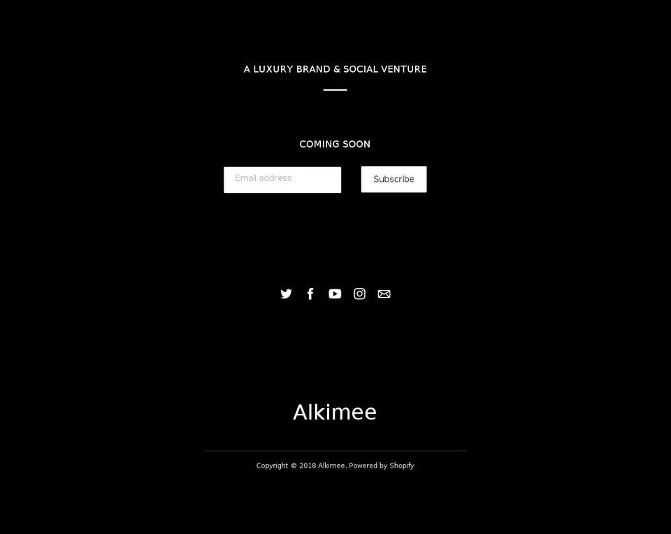 alkimee.com — Shopify storefront screenshot