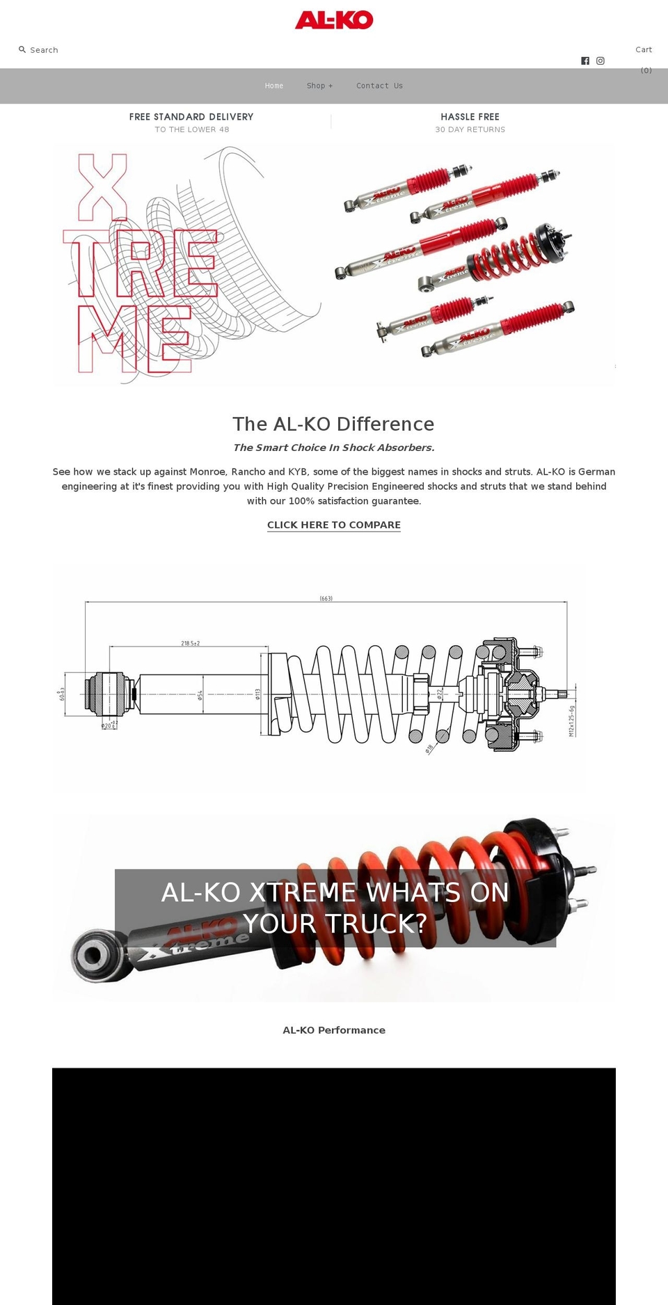 alkoshocks.com — Shopify storefront screenshot