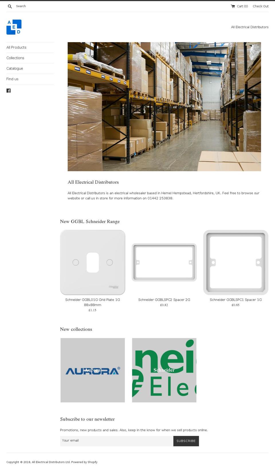 all-elec.com shopify website screenshot