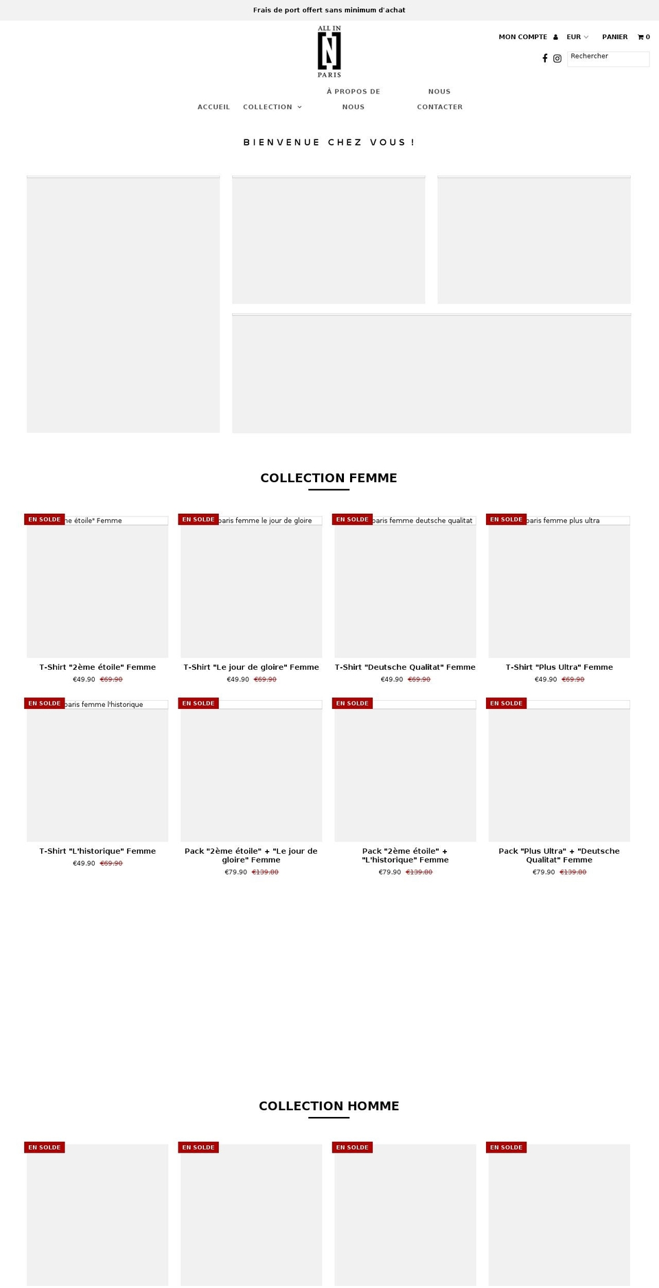 all-in-paris.com — Shopify storefront screenshot