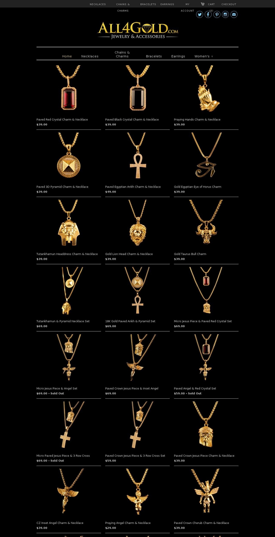 all4gold.com shopify website screenshot