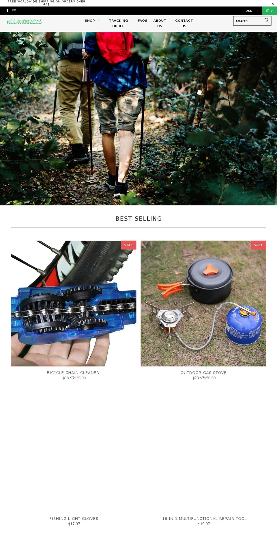 all4hobbies.com — Shopify storefront screenshot