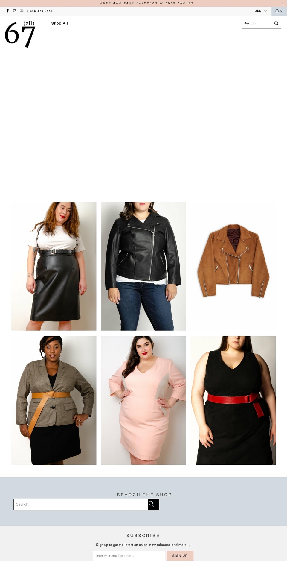 Just Jackets- All 67 (Parallax) Shopify theme site example all67.com
