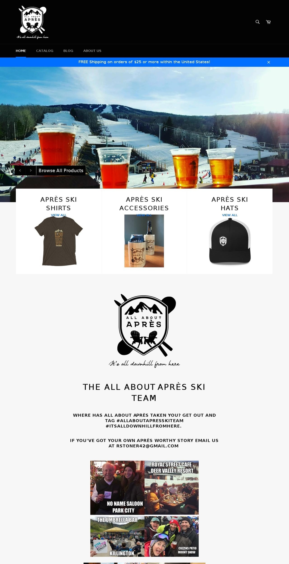 allaboutapres.com — Shopify storefront screenshot
