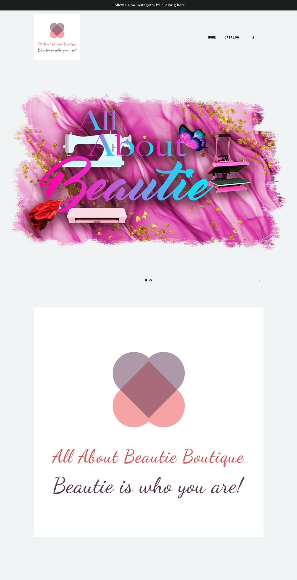allaboutbeautie.com shopify website screenshot