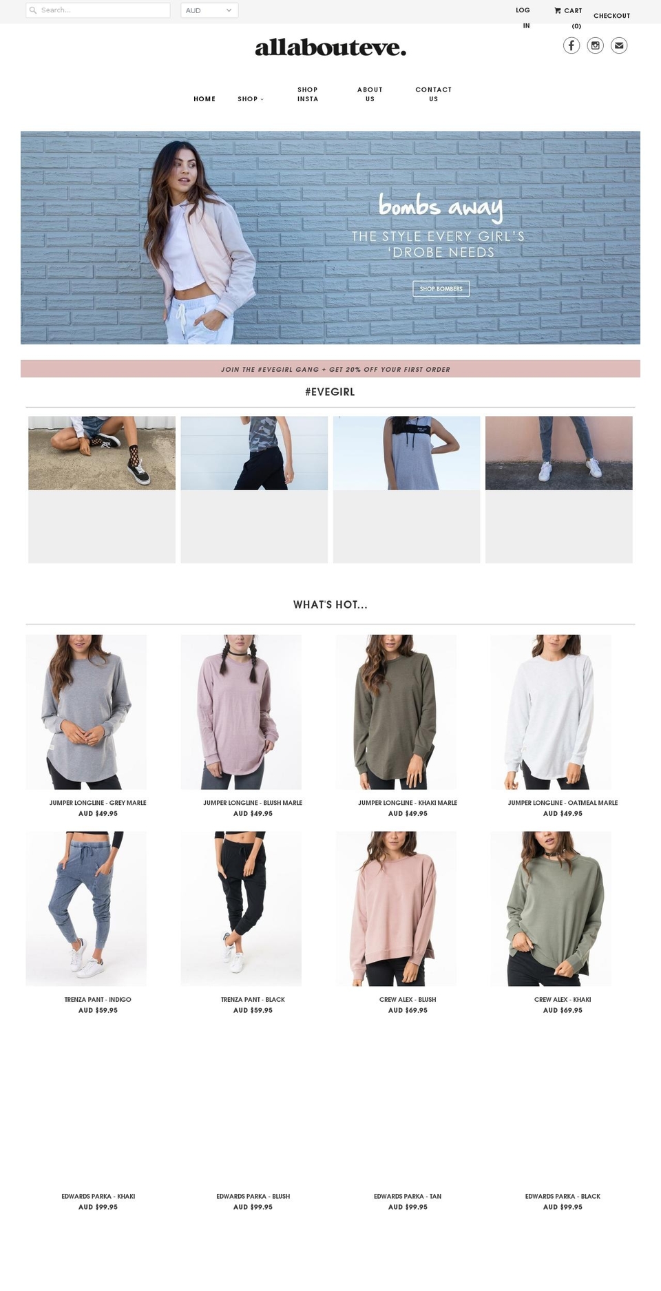 August Shopify theme site example allabouteveclothing.com