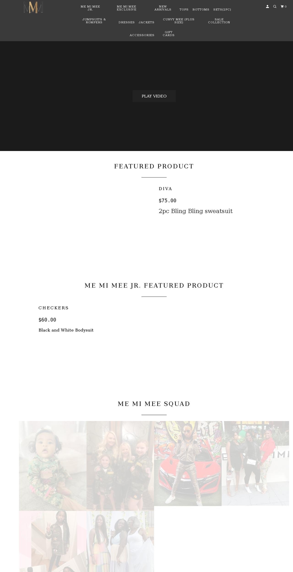 allaboutmemimee.com shopify website screenshot