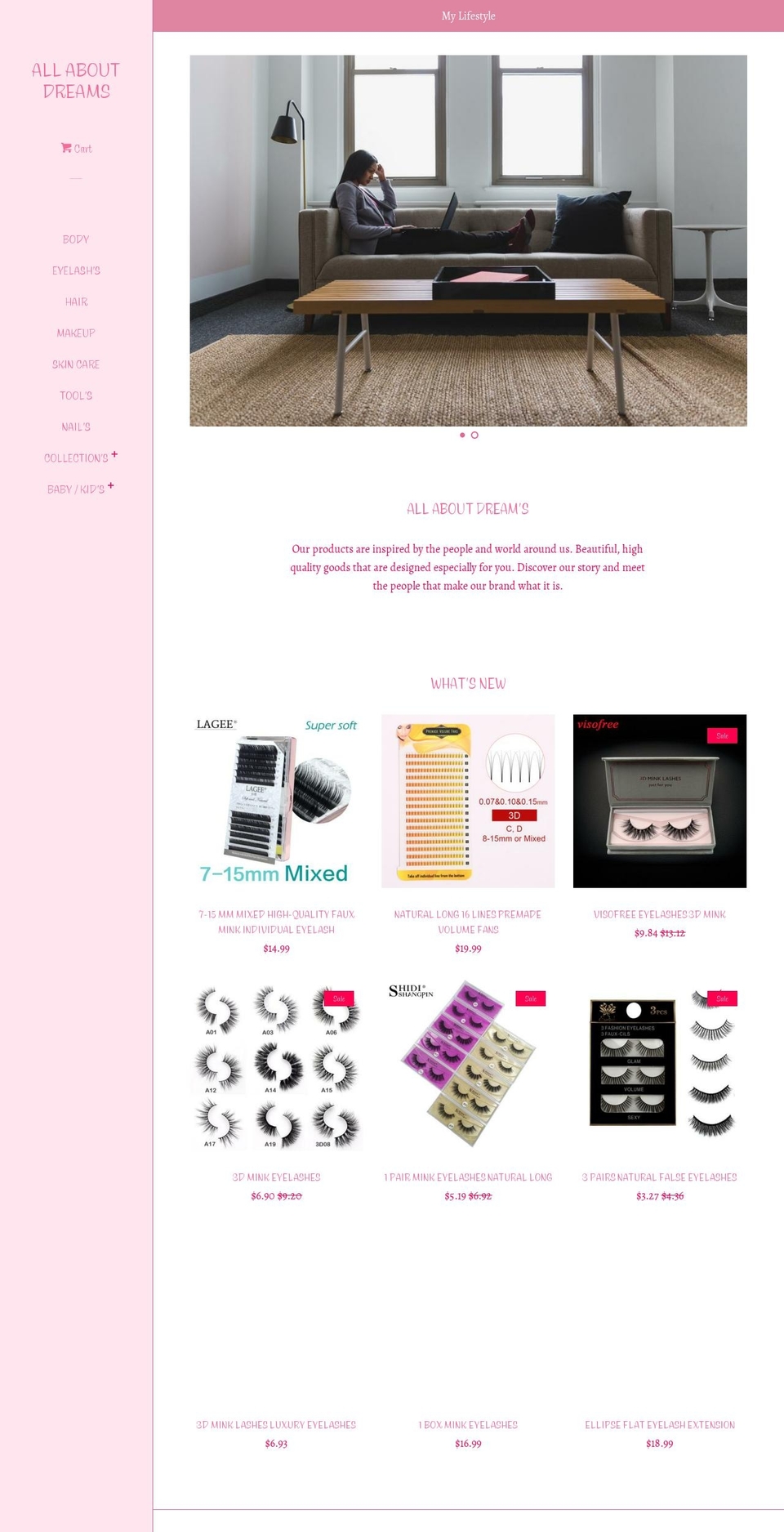 seiko-shopify-v1-6-0 Shopify theme site example allaboutmydream.com