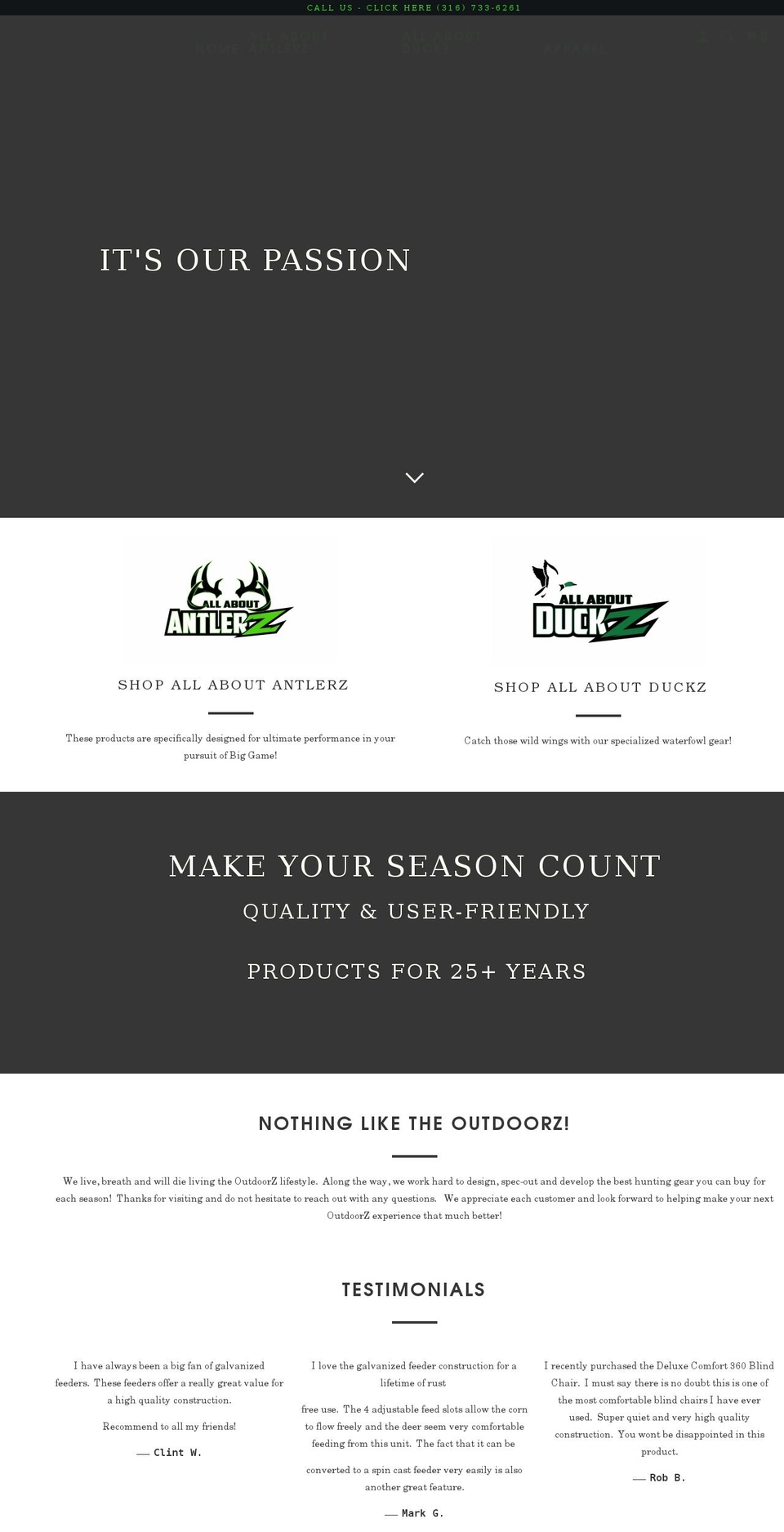 allaboutoutdoorz.com shopify website screenshot