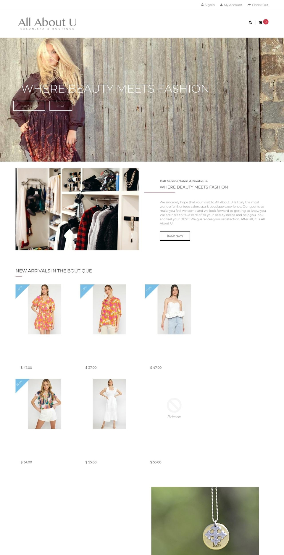 Nexen- Holiday II Shopify theme site example allaboutu-boutique.myshopify.com