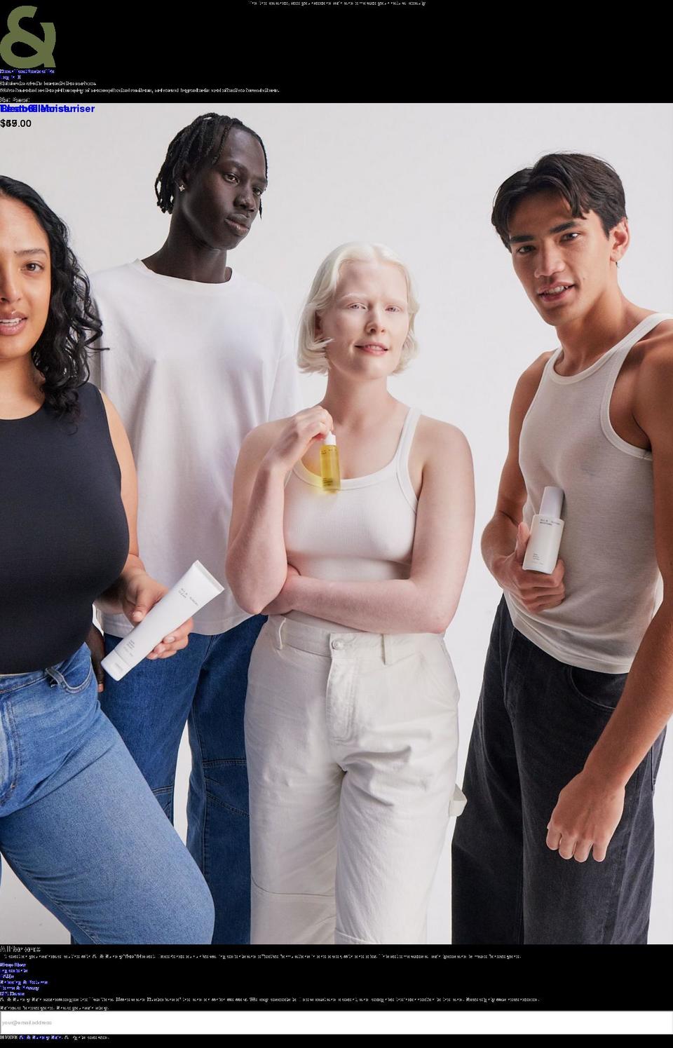 allandsundryskin.com shopify website screenshot