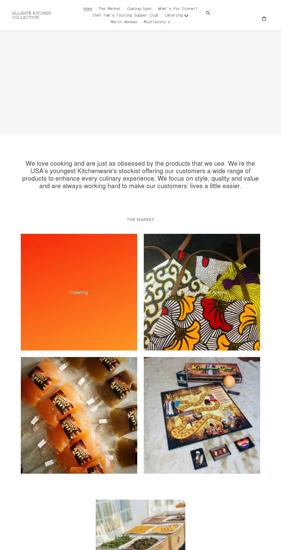 allanteskitchen.com shopify website screenshot