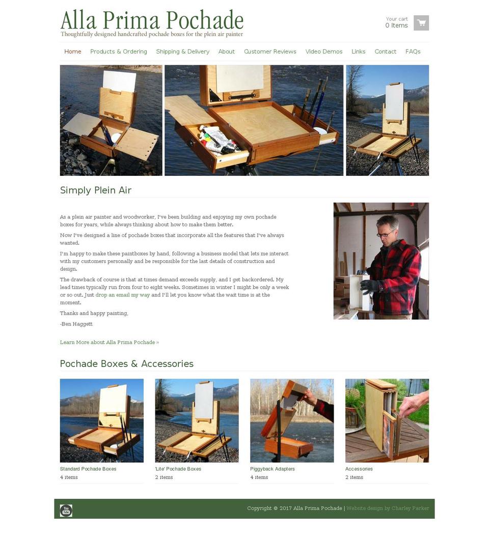 allaprimapochade.com shopify website screenshot