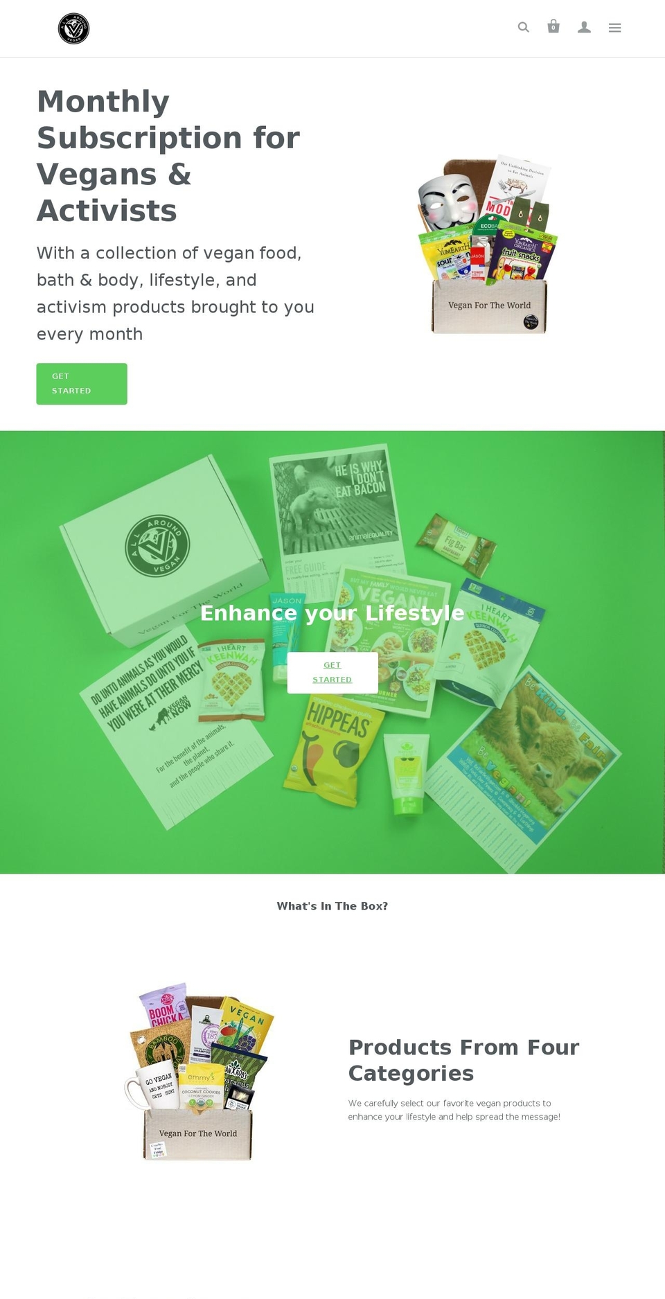 allaroundvegan.com shopify website screenshot