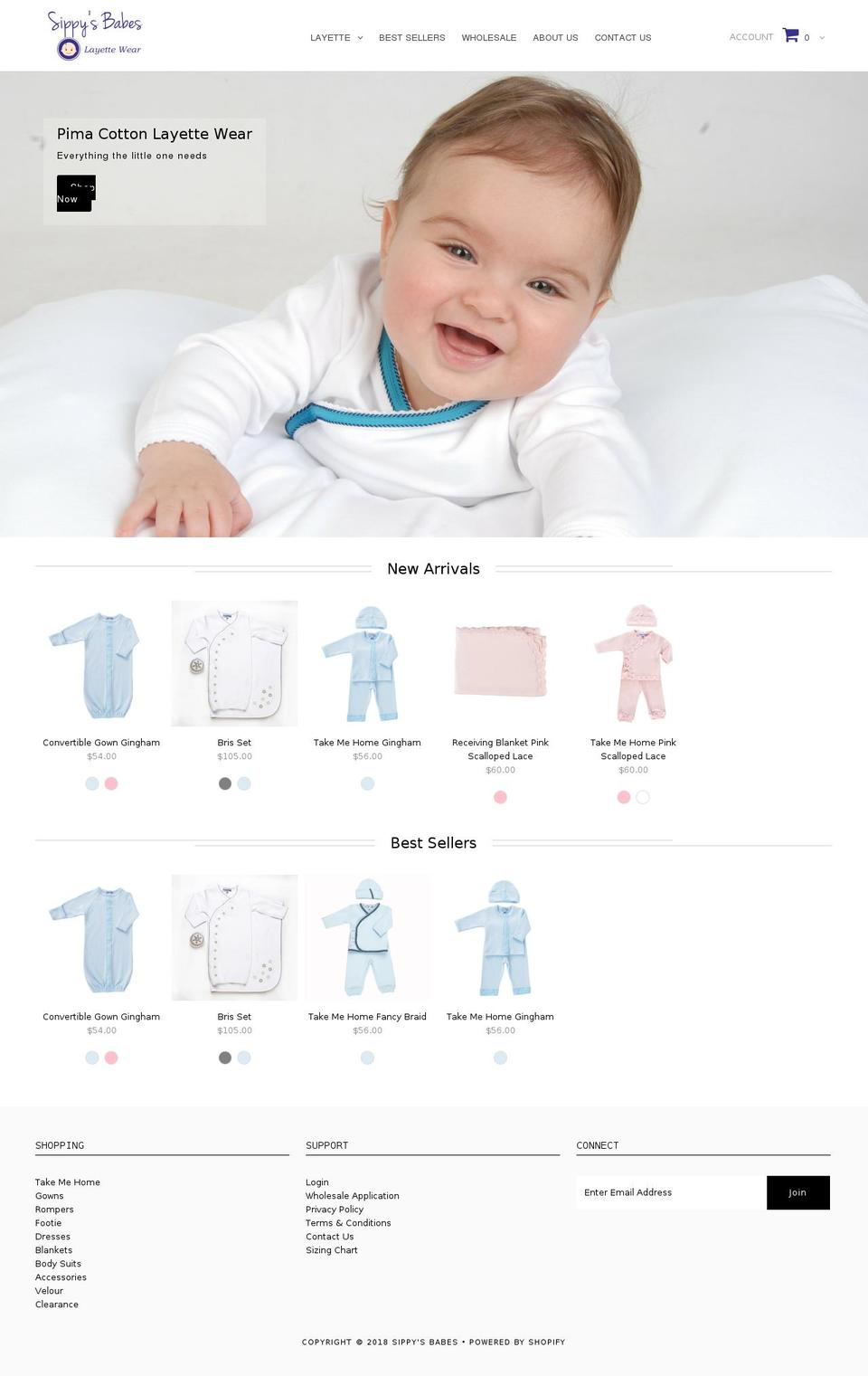 All Baby Wear v2.0 Shopify theme site example allbabywear.com