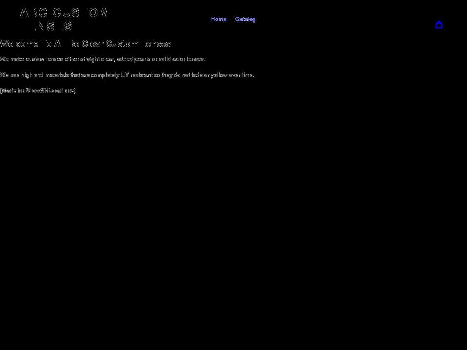allbeclearcustomlenses.com shopify website screenshot