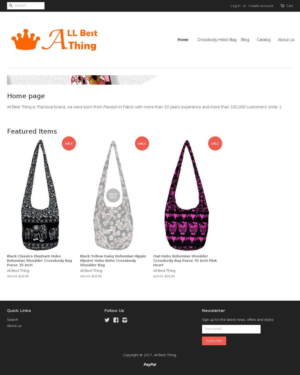 allbestthing.com shopify website screenshot