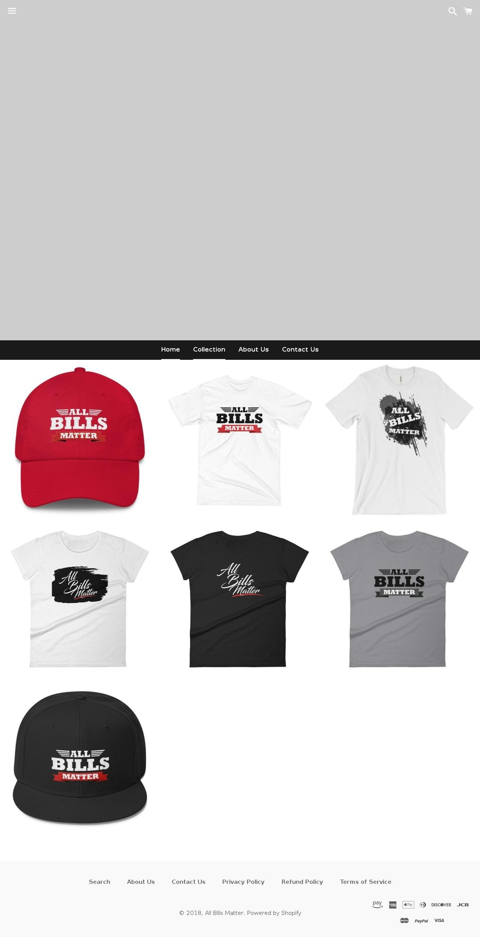 allbillsmatter.com shopify website screenshot