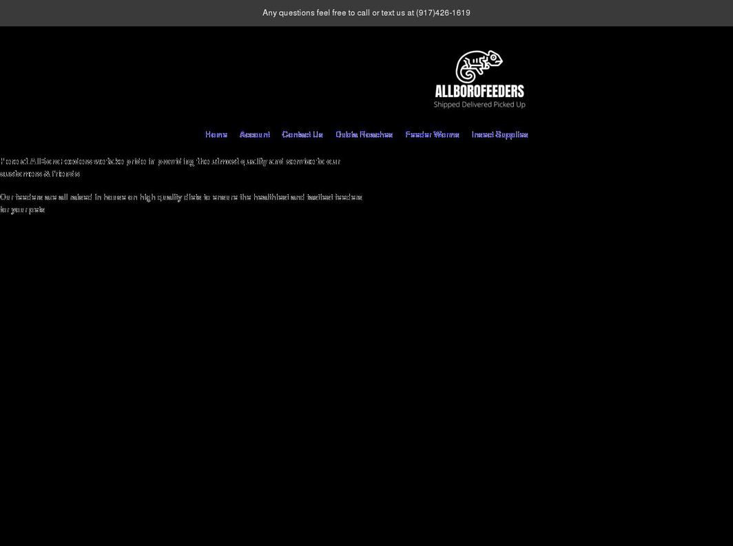 allborofeeders.com shopify website screenshot