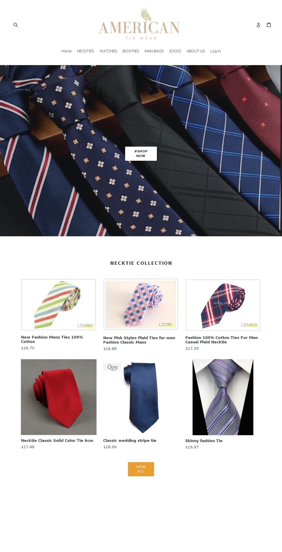 allbowties.com — Shopify storefront screenshot