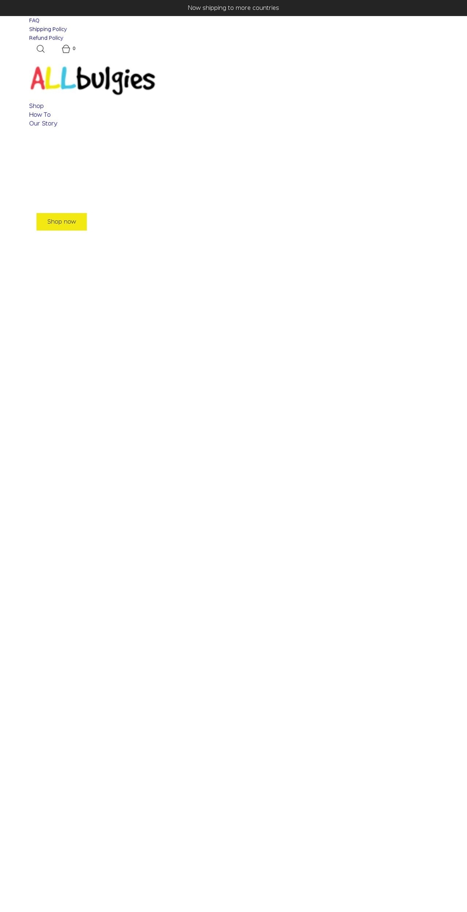 allbulgies.com shopify website screenshot