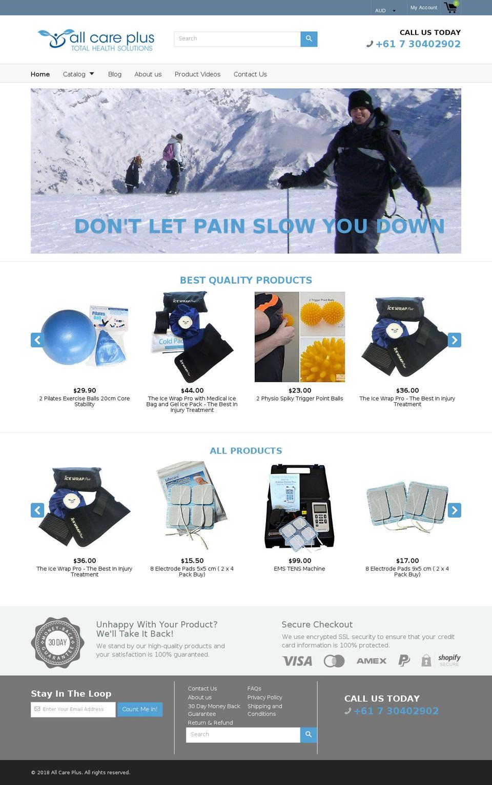 allcareplusths.com — Shopify storefront screenshot