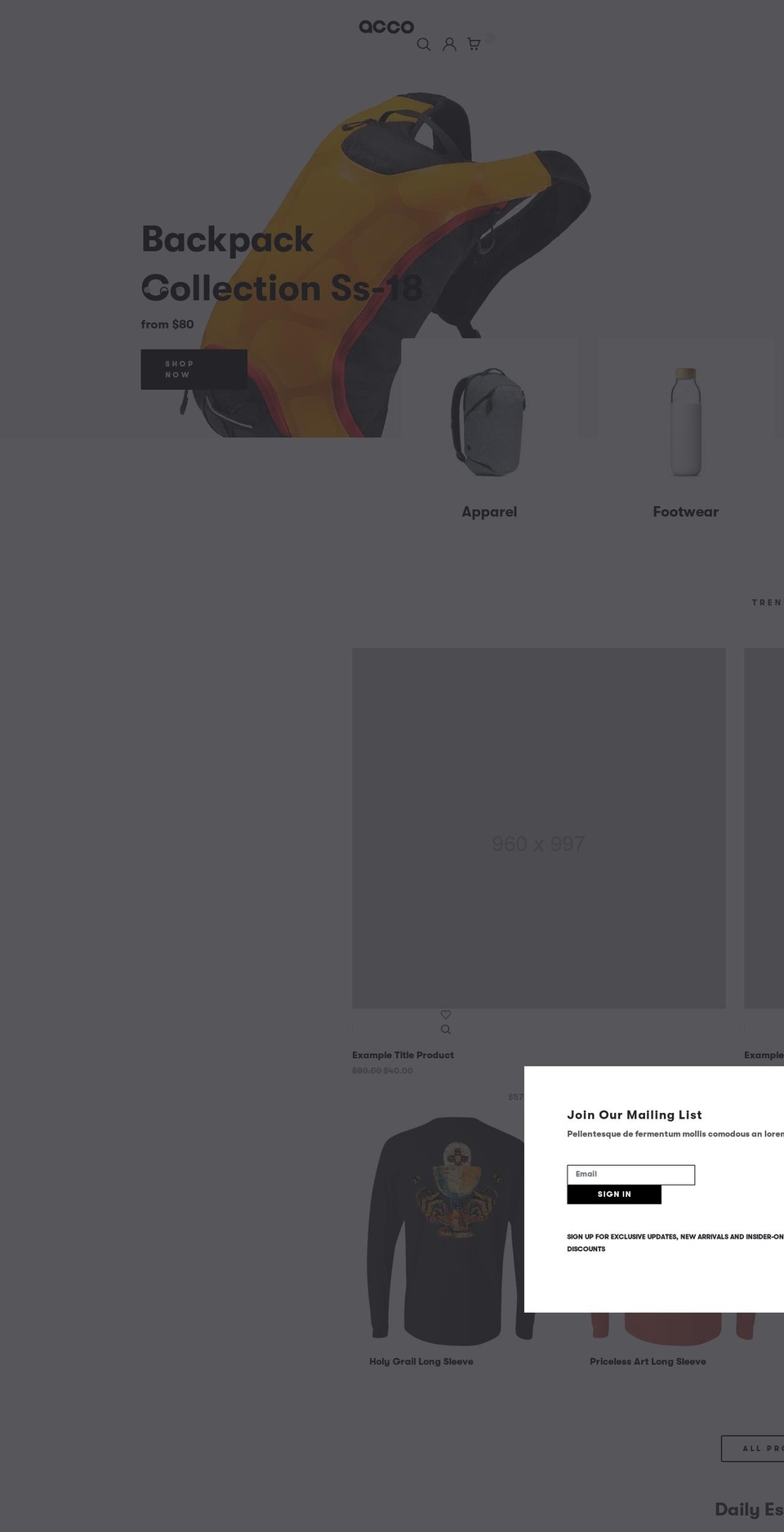 allcommon.co shopify website screenshot