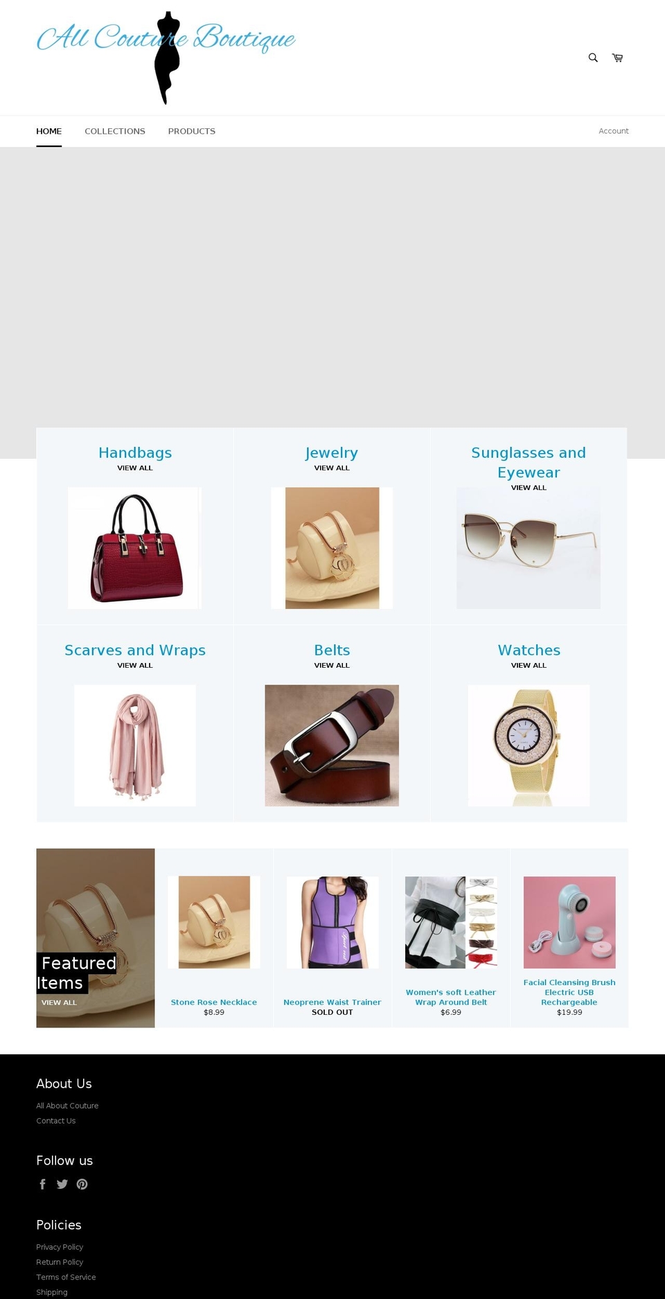 allcouturebtq.com — Shopify storefront screenshot