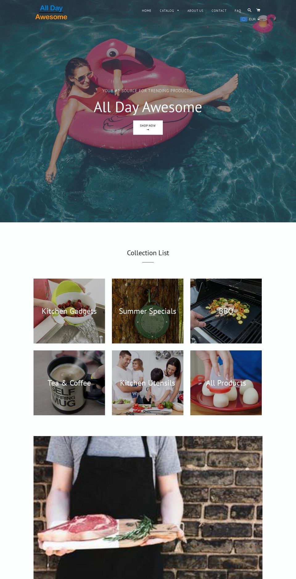 alldayawesome.com — Shopify storefront screenshot