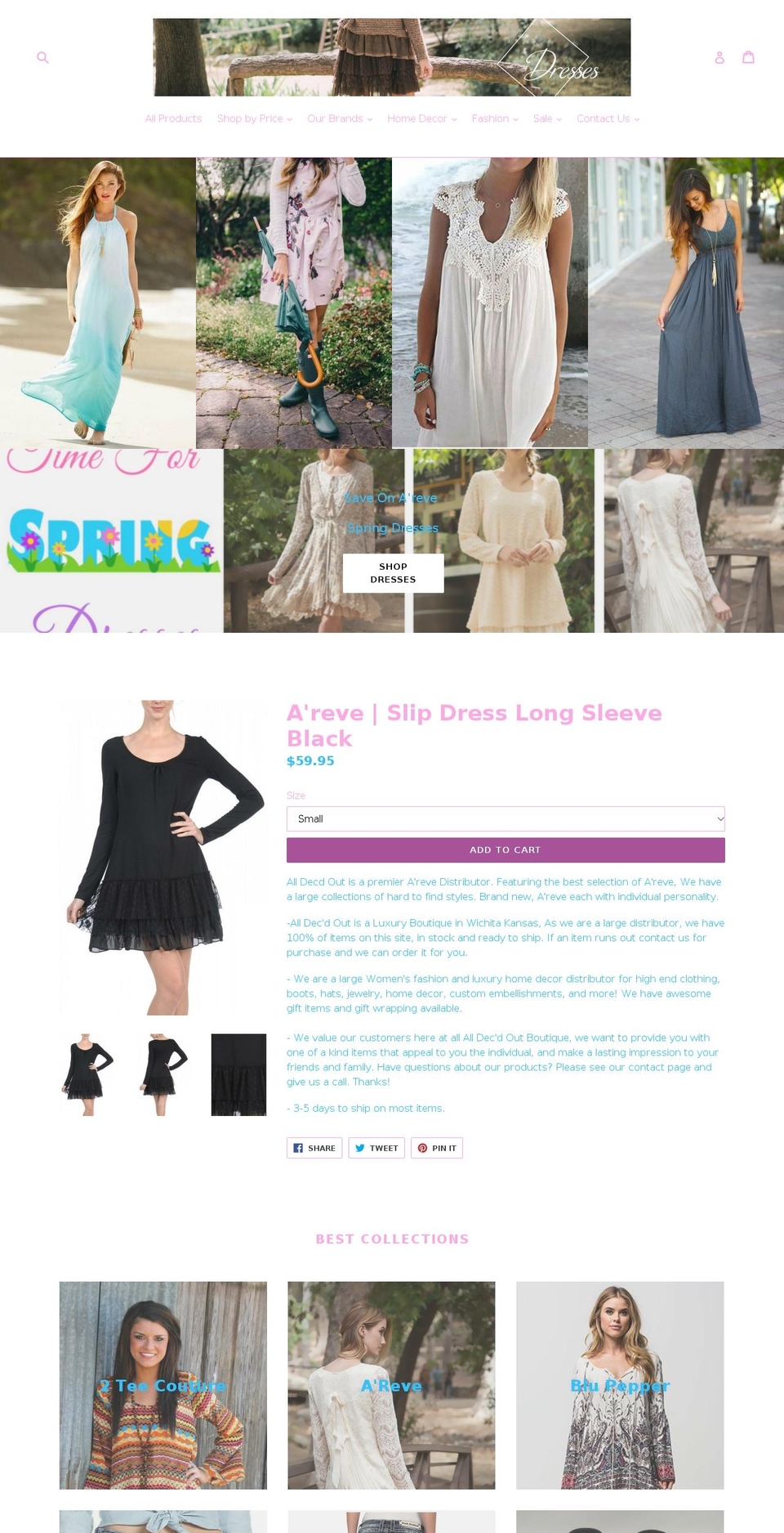 alldecdoutboutique.com shopify website screenshot