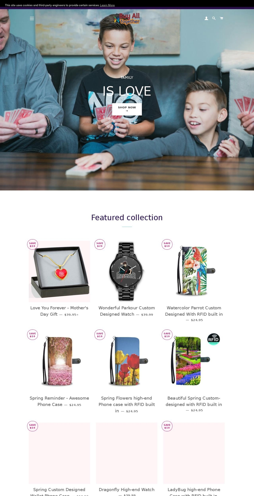 alldogshome.com — Shopify storefront screenshot