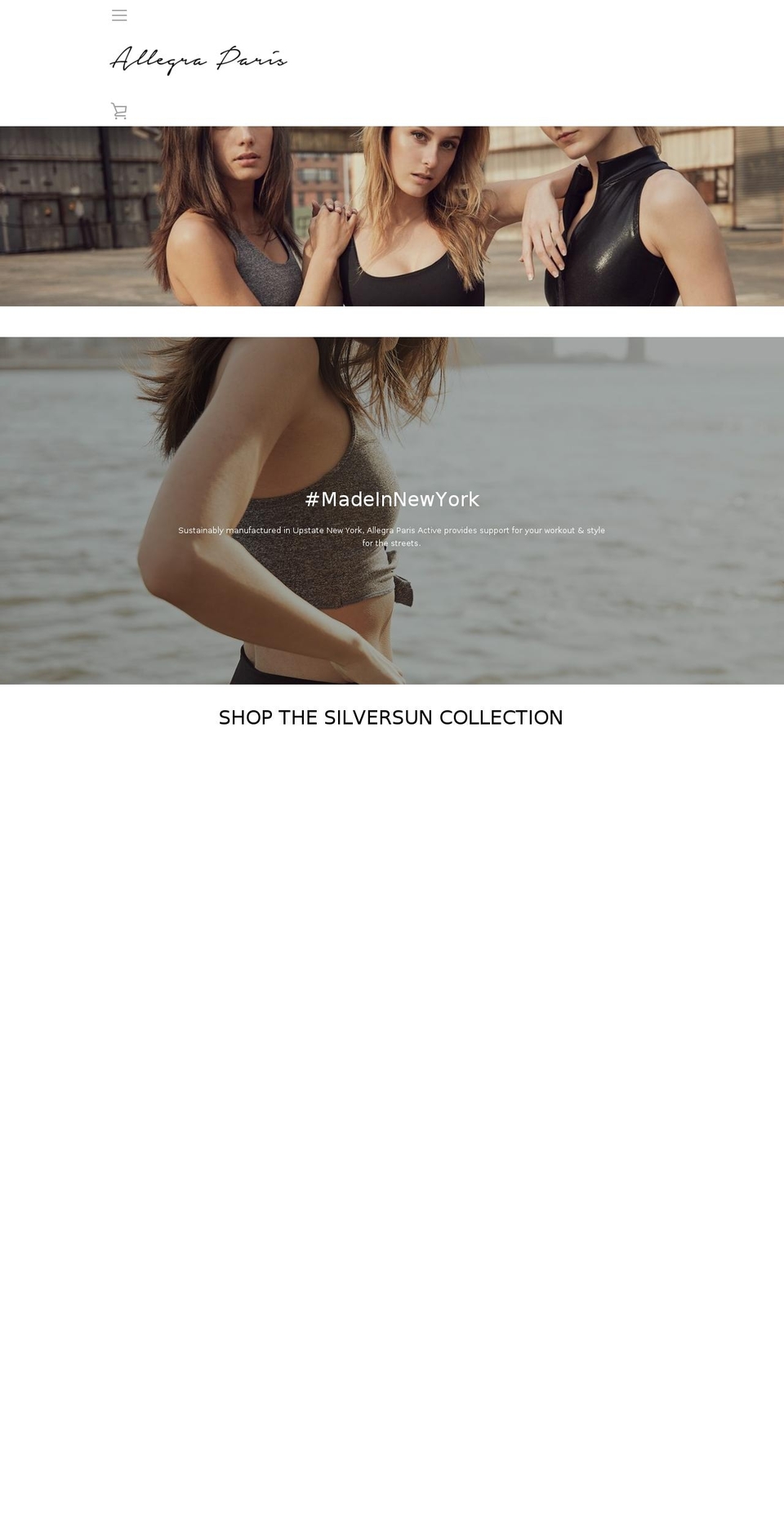 allegraparis.com shopify website screenshot