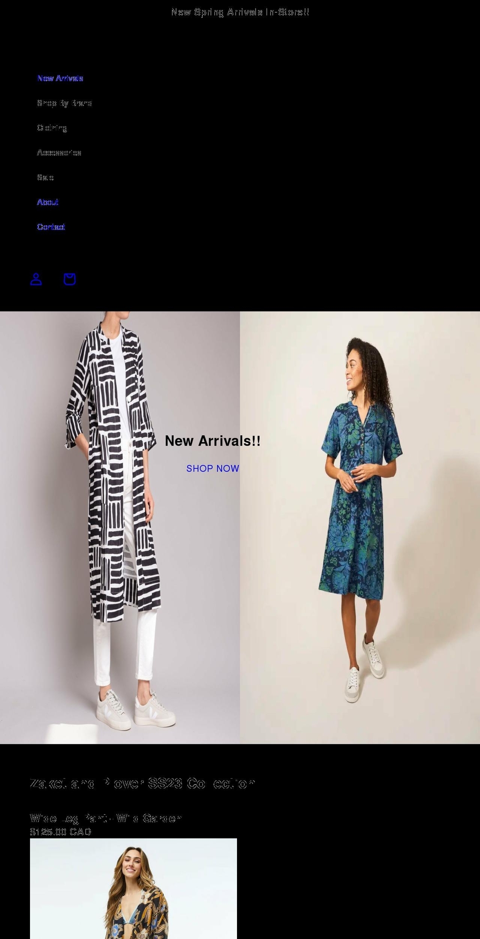 allegroclothing.ca shopify website screenshot