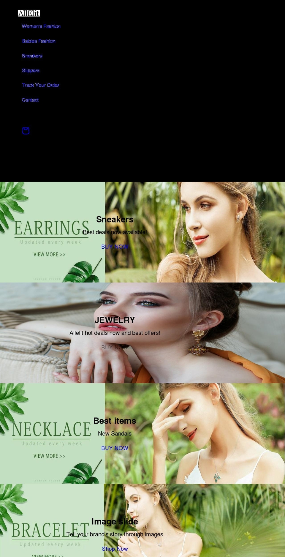 allelit.com shopify website screenshot
