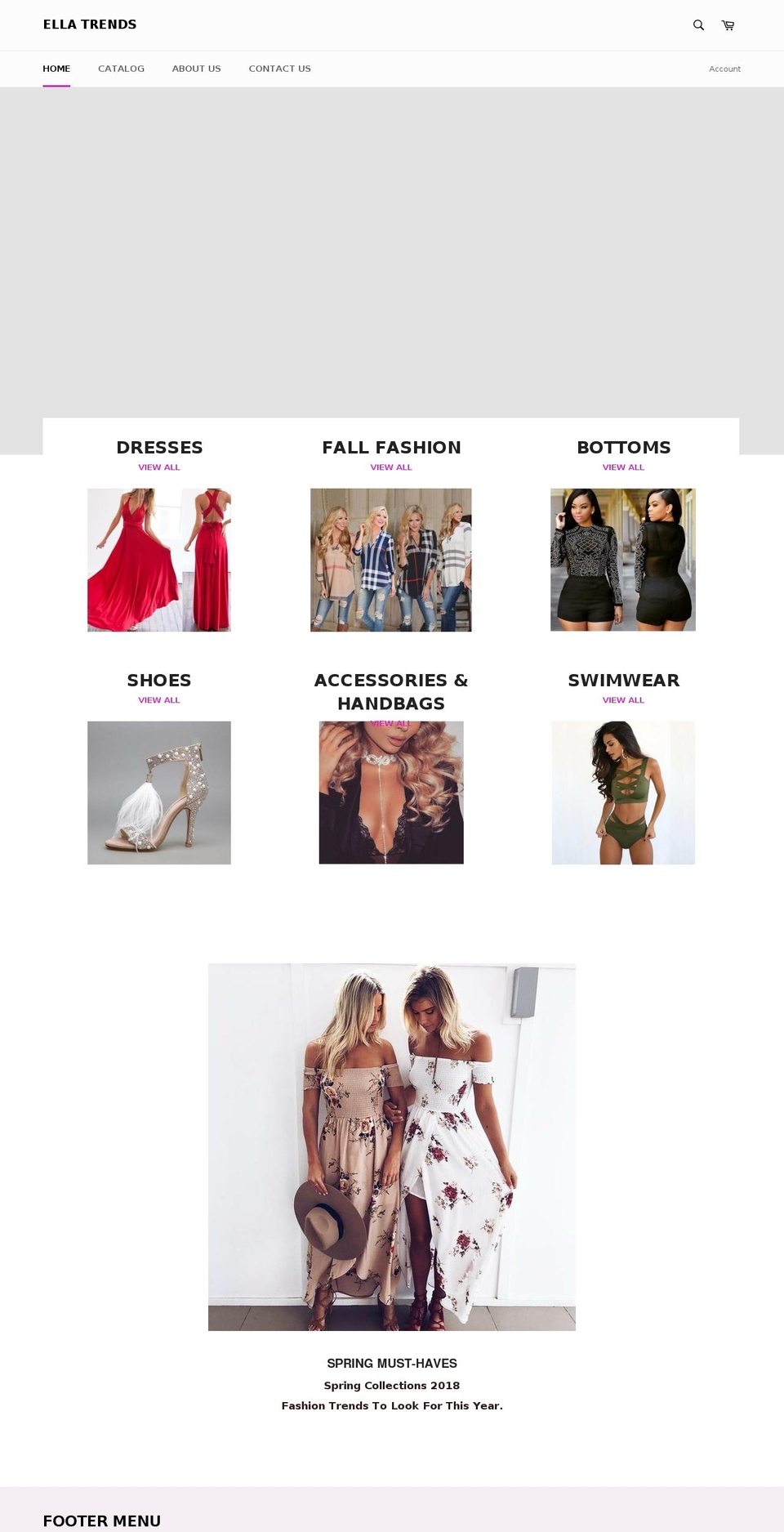 allellastrends.com shopify website screenshot