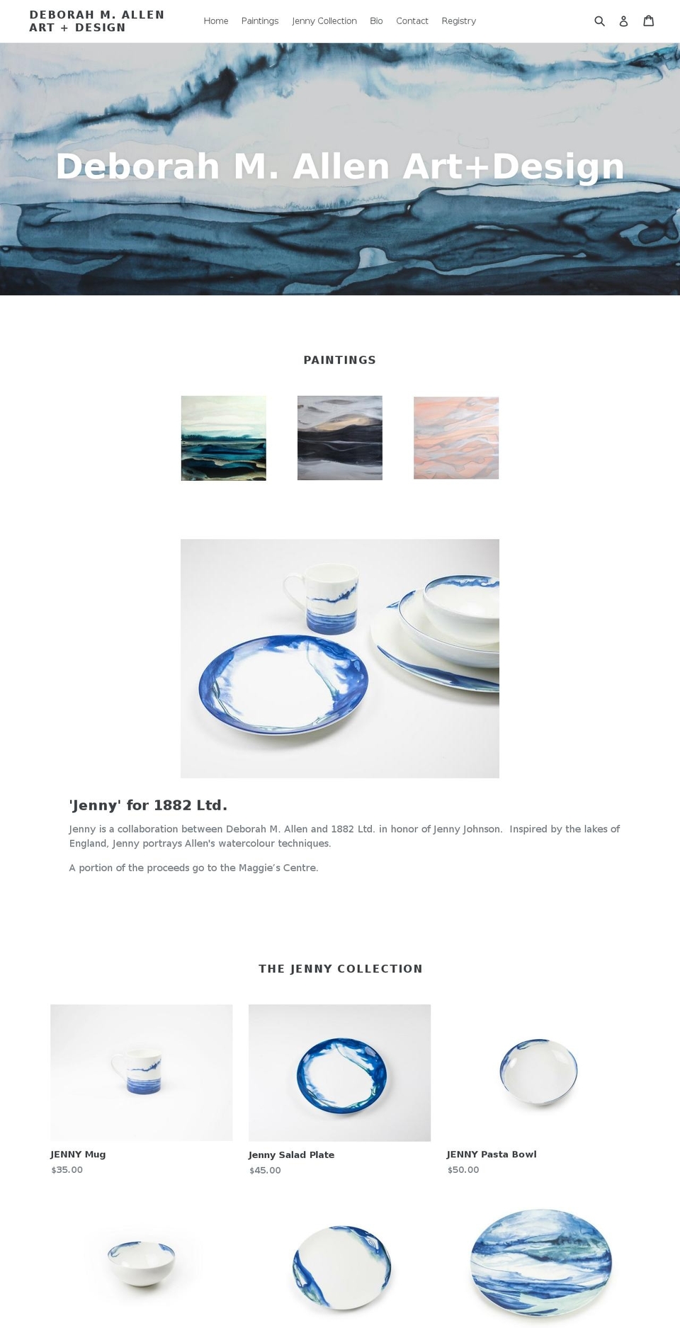allenartdesign.com — Shopify storefront screenshot