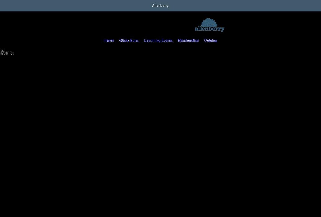 allenberry.myshopify.com shopify website screenshot