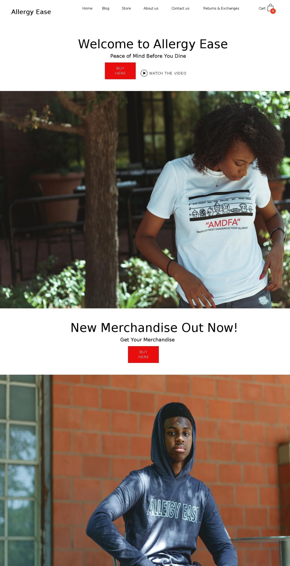 allergyease8.com — Shopify storefront screenshot