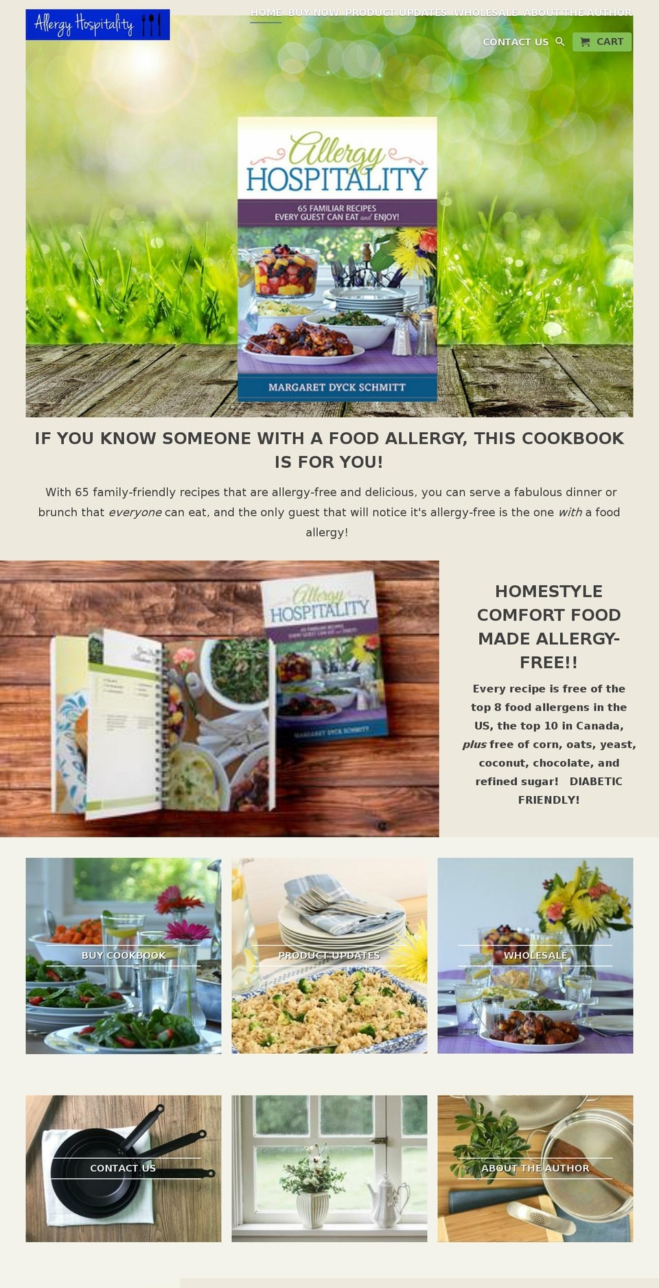 Copy of Retina Shopify theme site example allergyhospitality.com