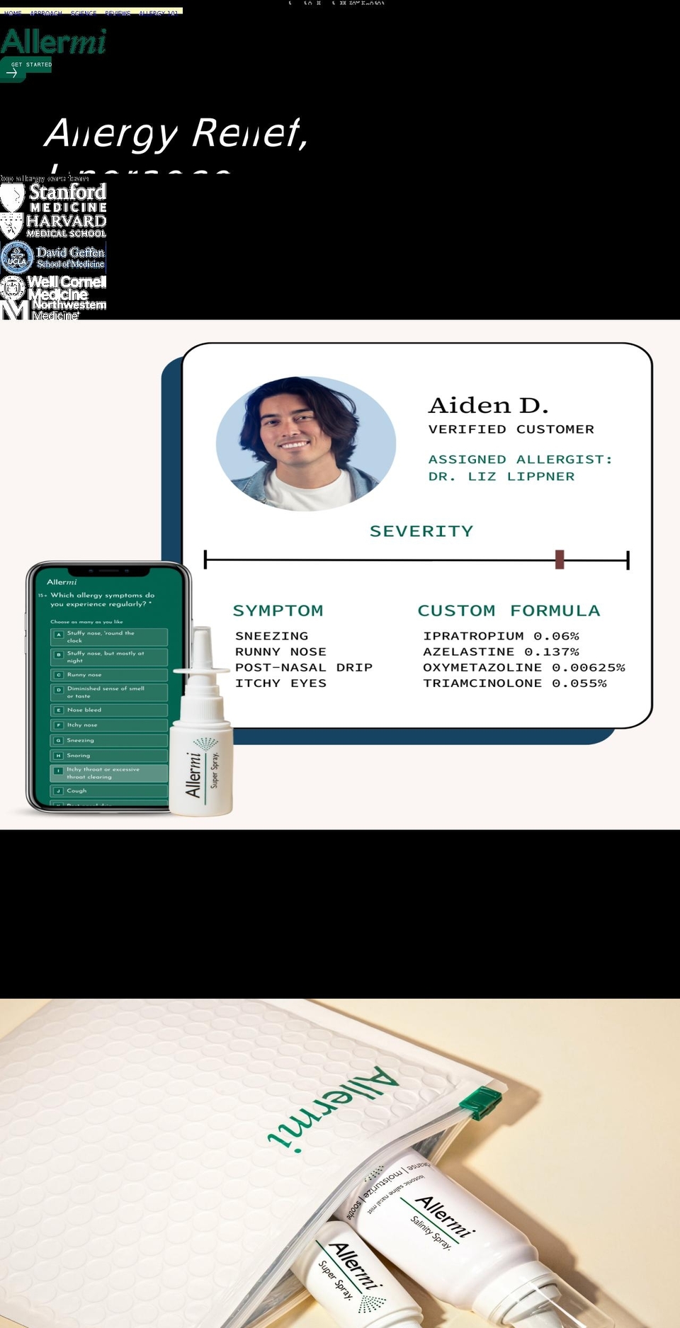 allermi.com shopify website screenshot