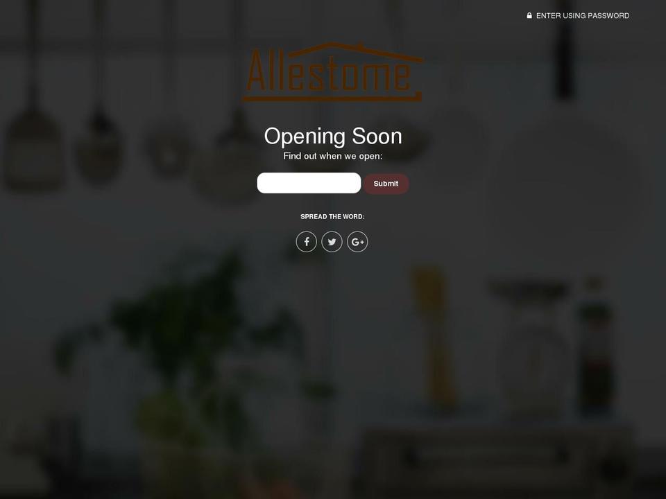 allestome.com shopify website screenshot