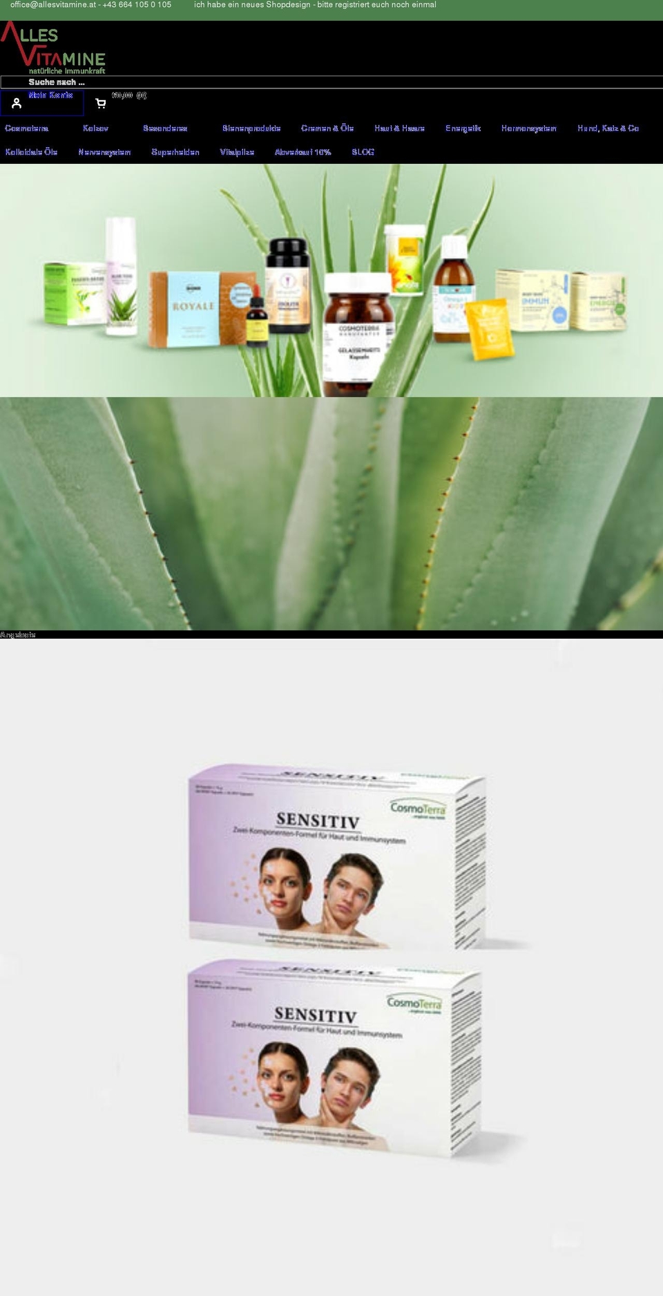 allesvitamine.at shopify website screenshot