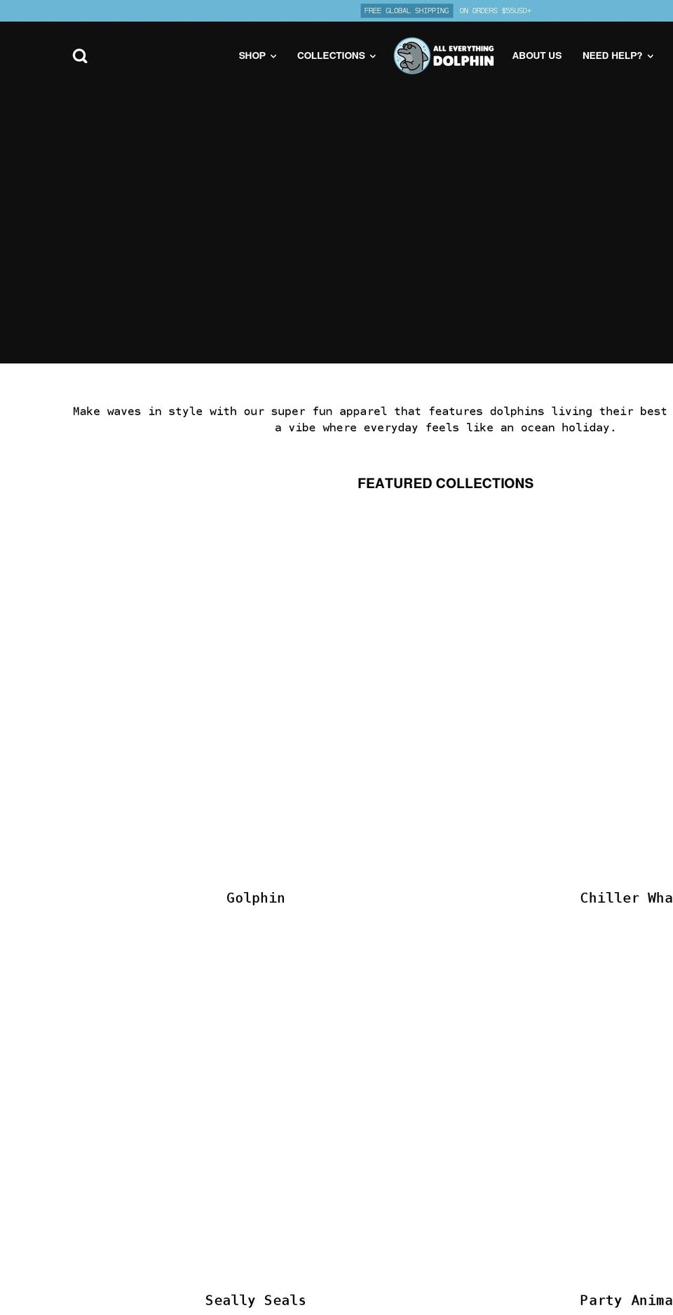 alleverythingdolphin.com shopify website screenshot