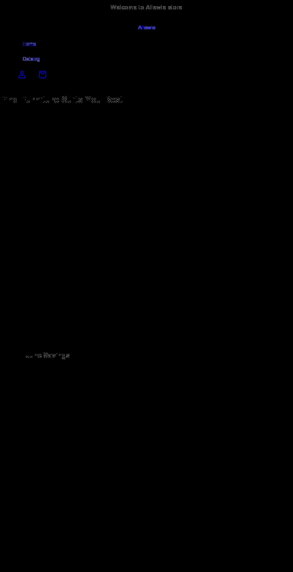 allewie.com shopify website screenshot